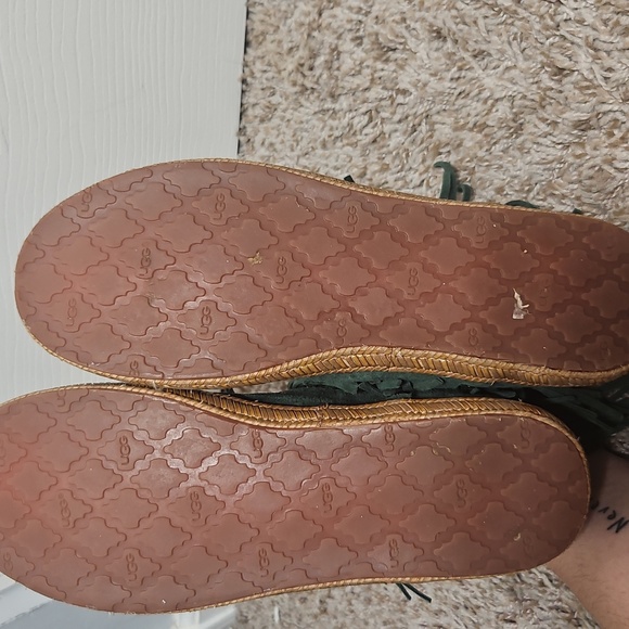 UGG Shenandoah Suede Moccasin Fringe Ankle Booties 8.5 - Picture 5 of 9